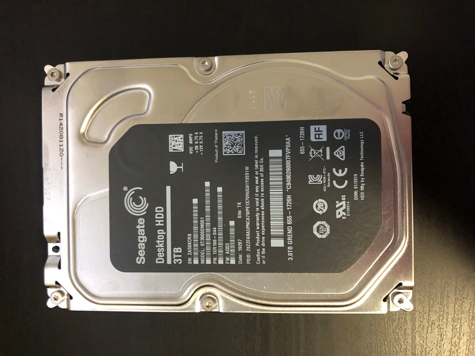 Disque dur Seagate 3To ST3000DM001 Oraslab