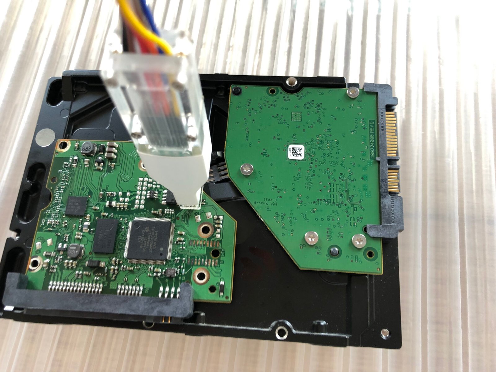 Transplantation ROM PCB donneur aiguilles SOIC laboratoire OrasLab